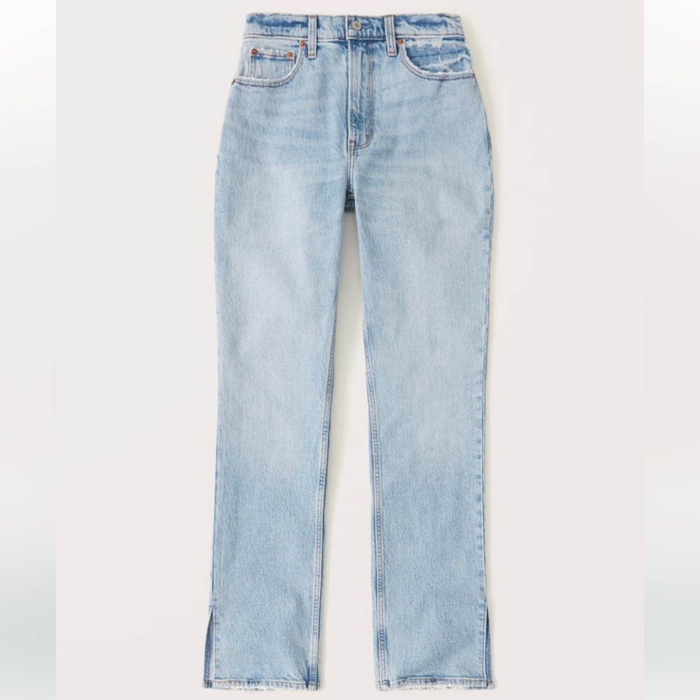 Abercrombie & Fitch High Rise Light Blue Jeans